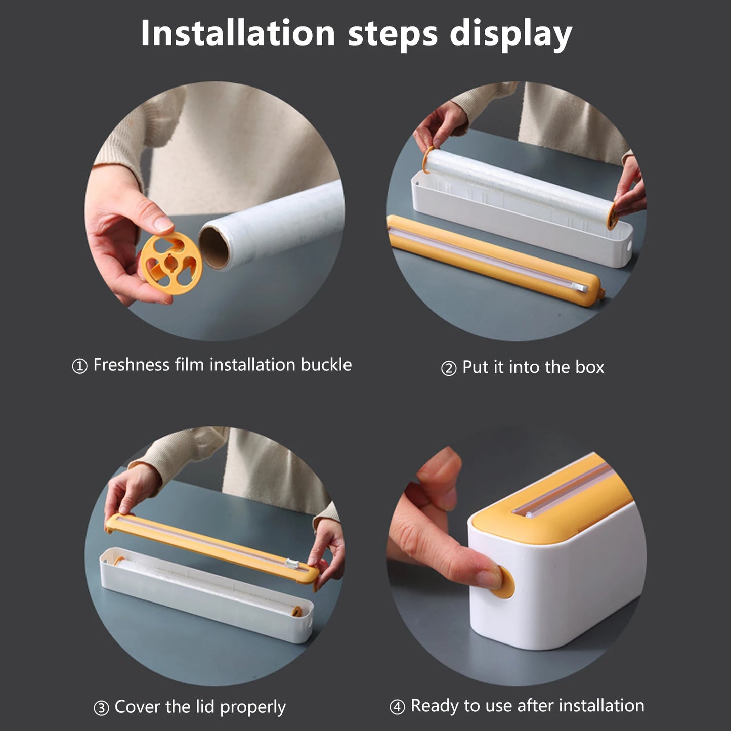 Kitchen Disposable Cling Film Cutter