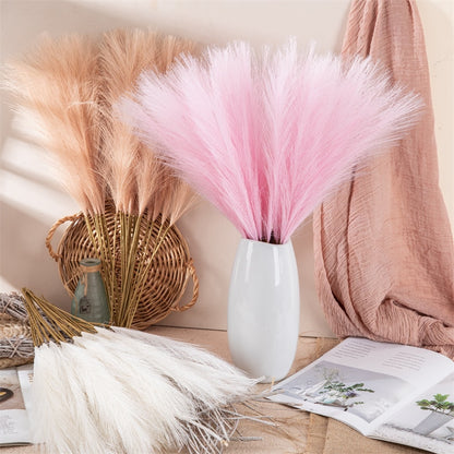 10pcs Silk Pampas Grass Decor Artificial Flowers - BestShop
