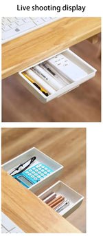 Load image into Gallery viewer, Hidden Storage Box Desk Storage Drawer
