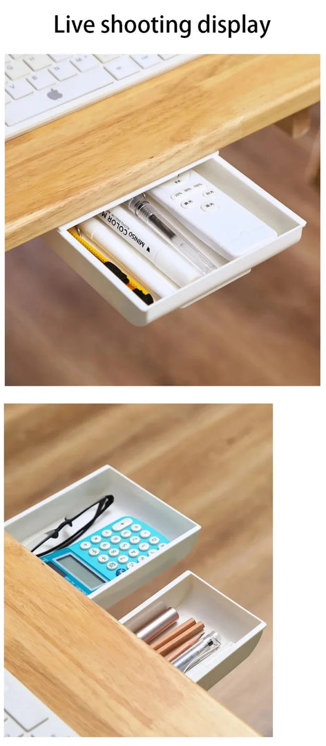 Hidden Storage Box Desk Storage Drawer