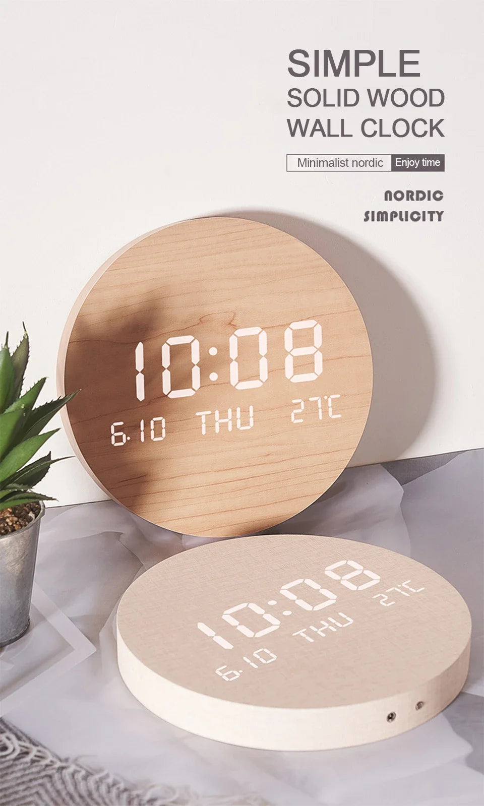 Fashion LED Digital Wall Clock