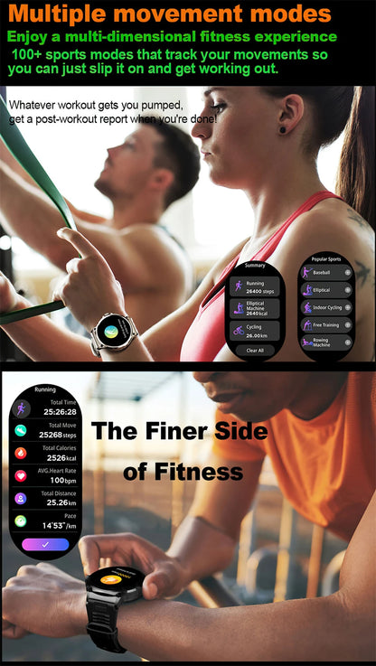 AMOLED Men GPS Track Smart Watch