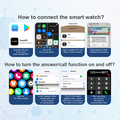 LAXASFIT 2025 Newest Smartwatch