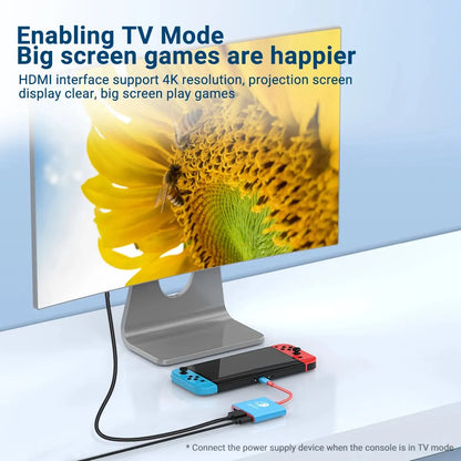 Switch Dock 4K HDMI USB 3.0 Hub Adapter