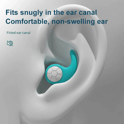 Soft Silicone Earplugs with Noise Cancellation