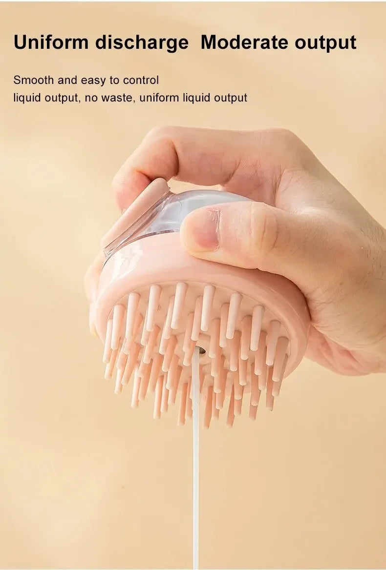 Dog Shower Brush with Shampoo Dispenser
