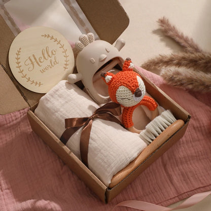 Baby Bath Towel Cotton Blanket Brush Gift Products
