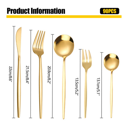 Flatware Set Stainless Steel Silverware Cutlery