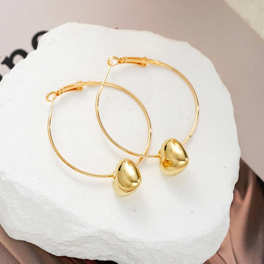 New Heart Pendant Drop Earrings