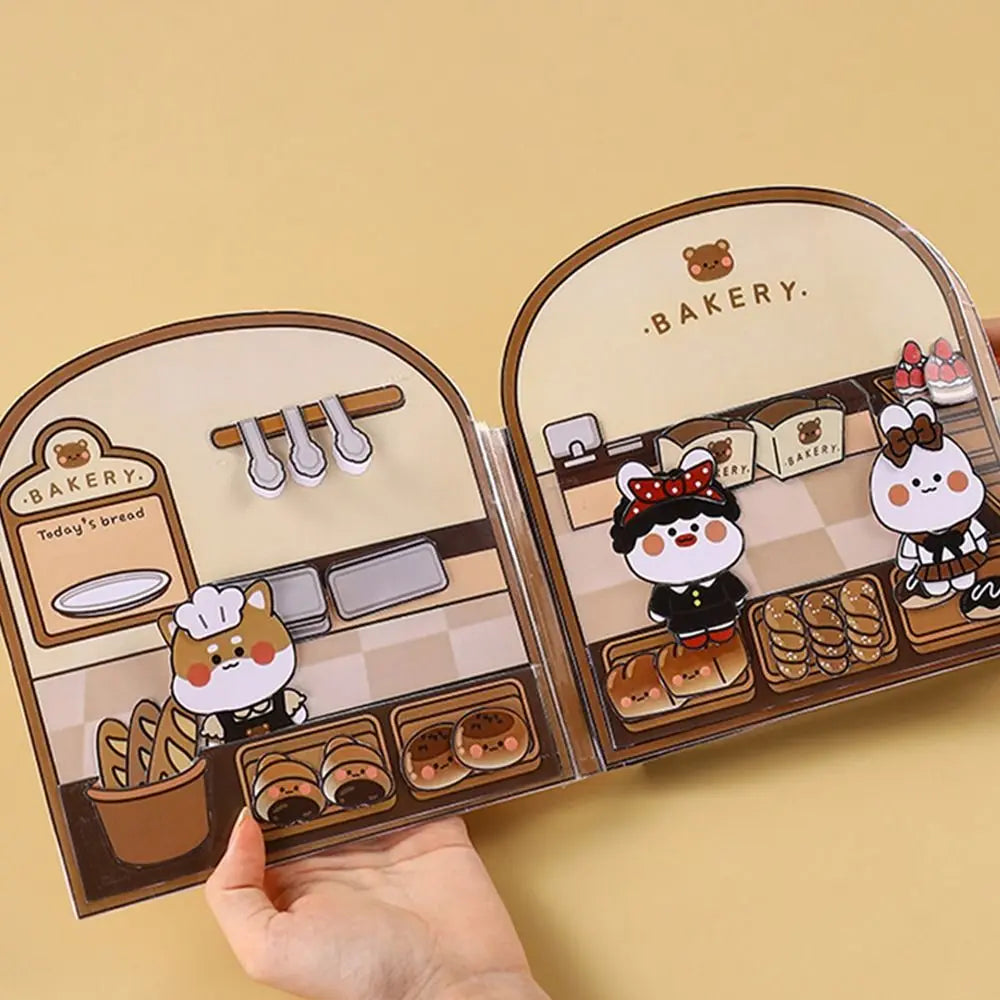 Paper Waffle Quiet Colorful Bread Cartoon Book