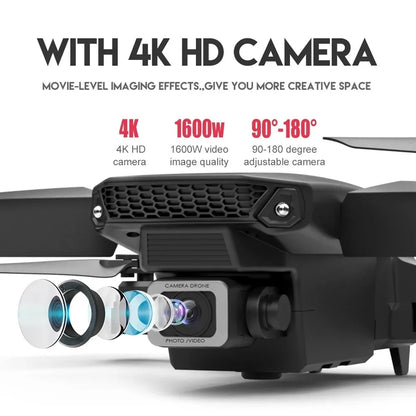 E88Pro Foldable RC Drone 4K/1080P HD Cam