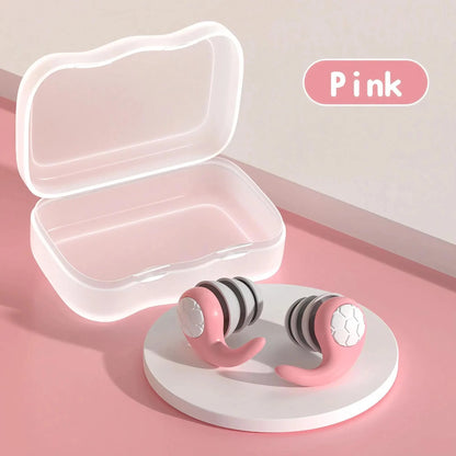 Soft Silicone Earplugs with Noise Cancellation