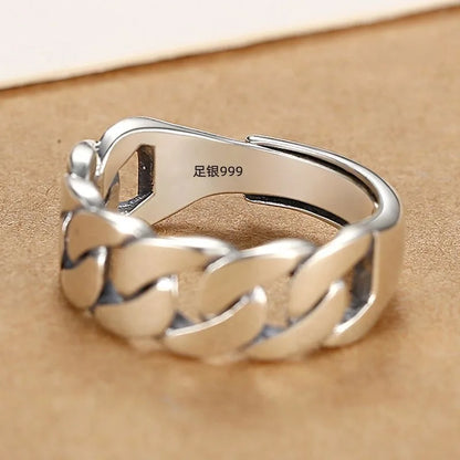 925 Sterling Silver Black Stone Ring