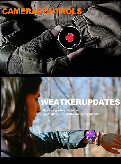 AMOLED Men GPS Track Smart Watch