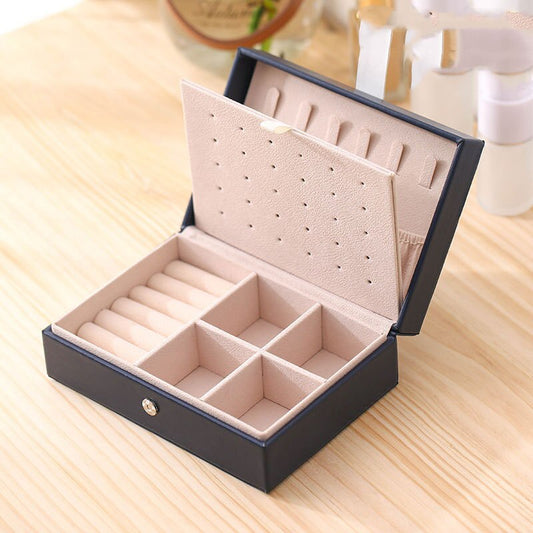 Double Layer Storage Portable Jewelry Box - BestShop