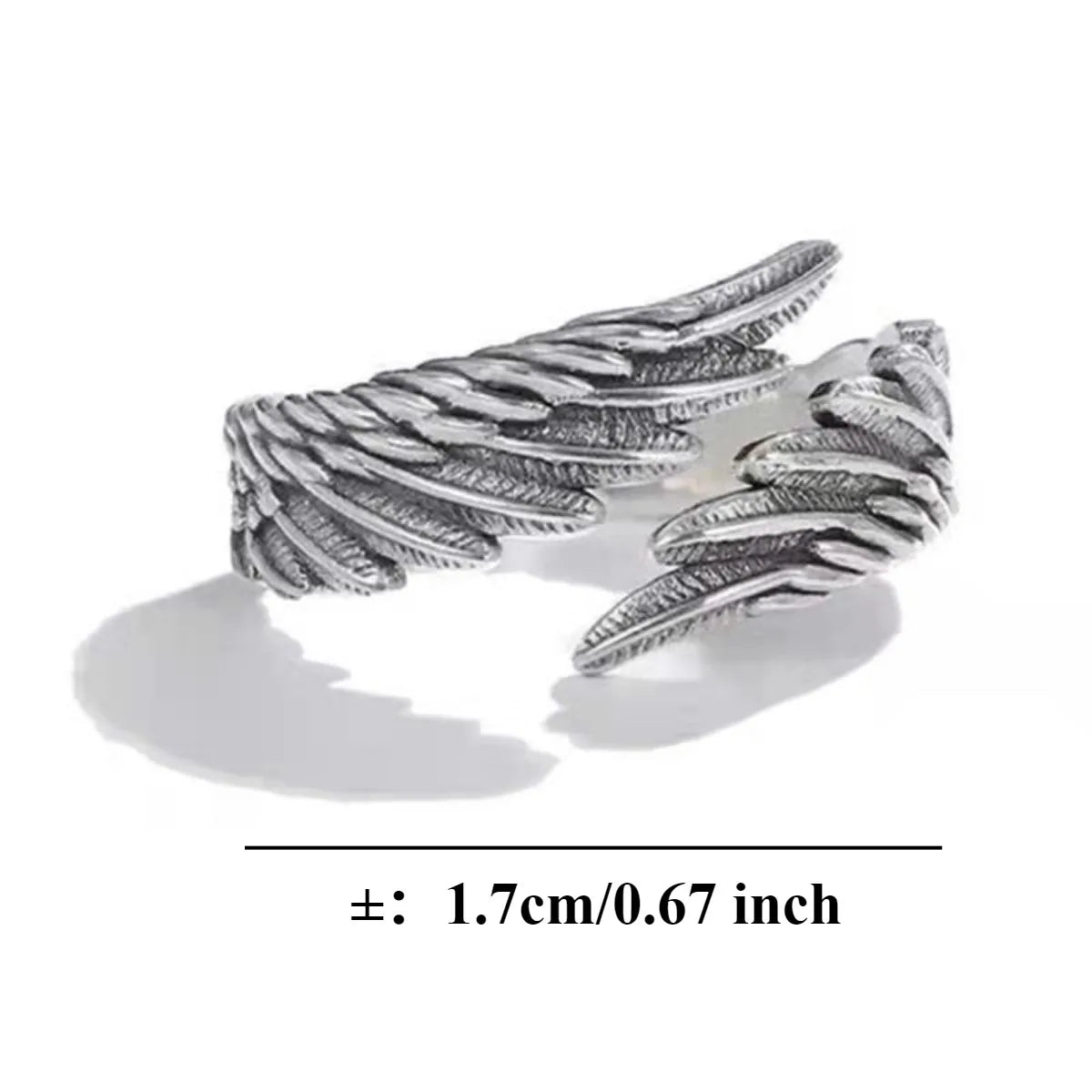 Vintage Angel Wing Demon Eye Ring