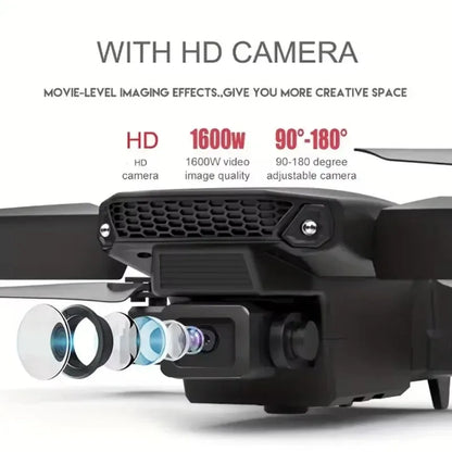 E88Pro Foldable RC Drone 4K/1080P HD Cam