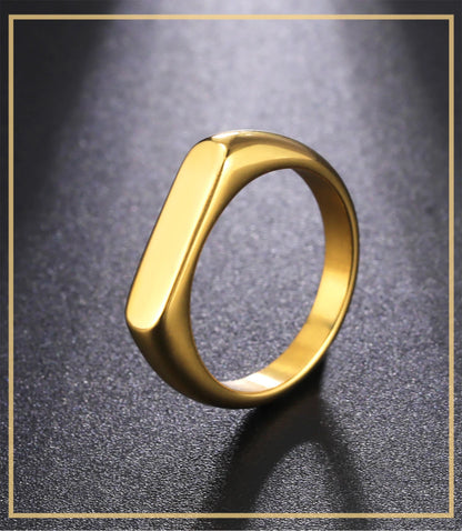 Skyrim Stainless Steel Signet Rings