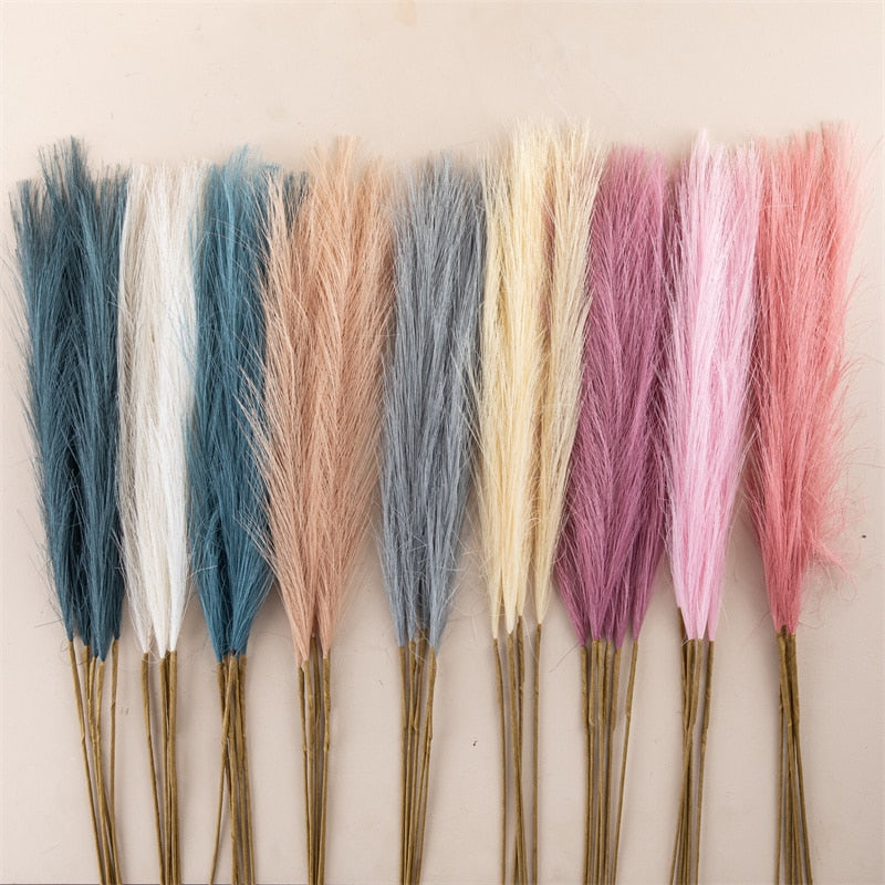 10pcs Silk Pampas Grass Decor Artificial Flowers - BestShop