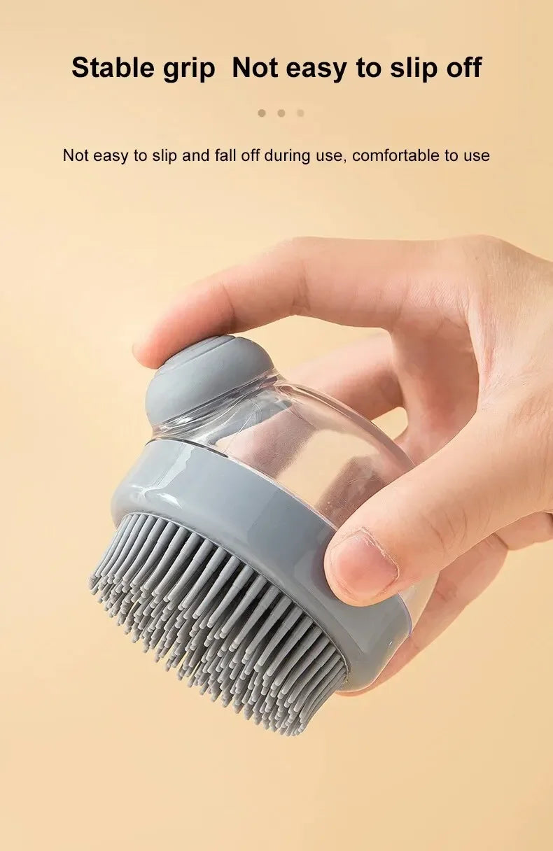 Dog Shower Brush with Shampoo Dispenser