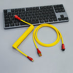 Load image into Gallery viewer, USB keyboard cable Coiled cable type C Mechanical keyboard wire - BestShop