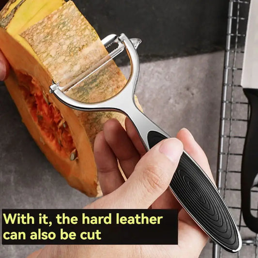 Serrated Blade/Flat Blade Knife Peeler