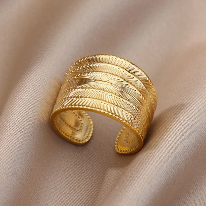Gold Color Stainless Steel Rings