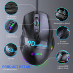 Load image into Gallery viewer, 12000DPI Macro RGB Gaming Mouse 9 Programmable Keys - BestShop
