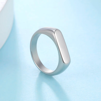 Skyrim Stainless Steel Signet Rings