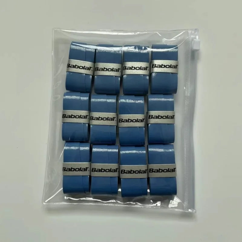 12PCS Babolat Tennis Racket Overgrip Sweat Band Absorption PU Badminton Racket Handle Grip Tennis Griptape Padel Racket Grip