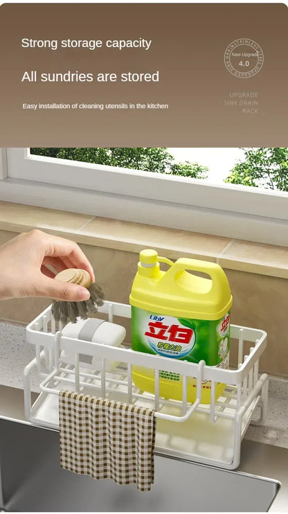 Multifunctional Sponge Rack Drainer Kitchen Shelf
