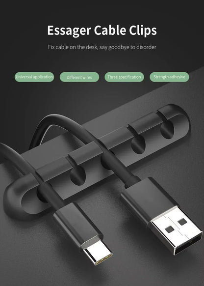 Adhesive Cable Holder Clips