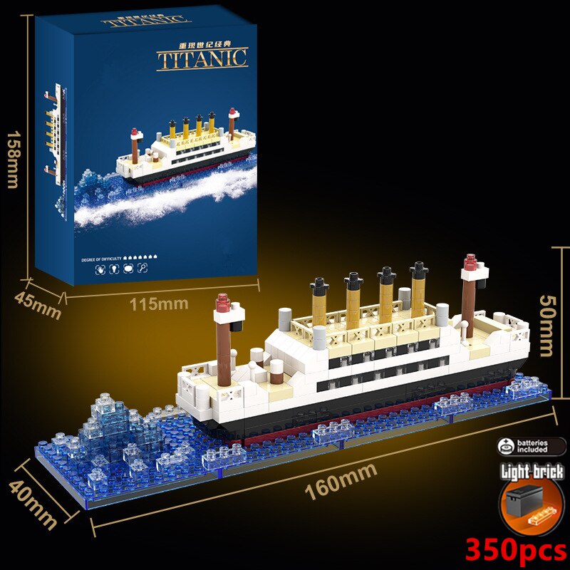Titanic Creative Luxury Iceberg Cruise Ship Boat Wreck Set - BestShop