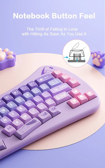BOW Bluetooth USB Wireless Split Keyboard