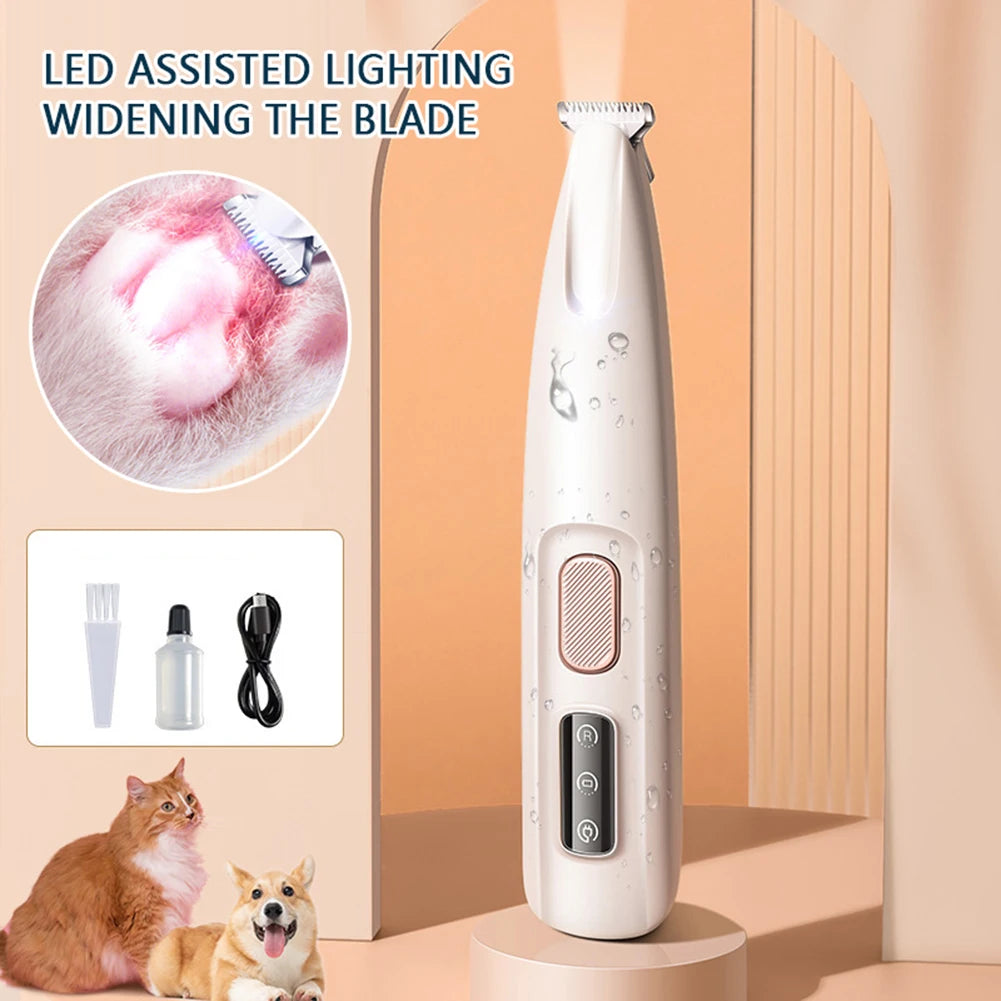 Portable Dog/Cat Paw Trimmer with LED Light