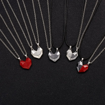 Magnetic Heart Couple Necklace