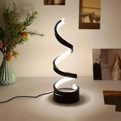 USB LED Table Lamp Spiral Desk Light