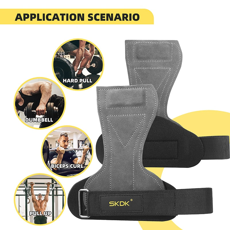 SKDK Gym Grips Palm Guards Cowhide Palm Protector - BestShop