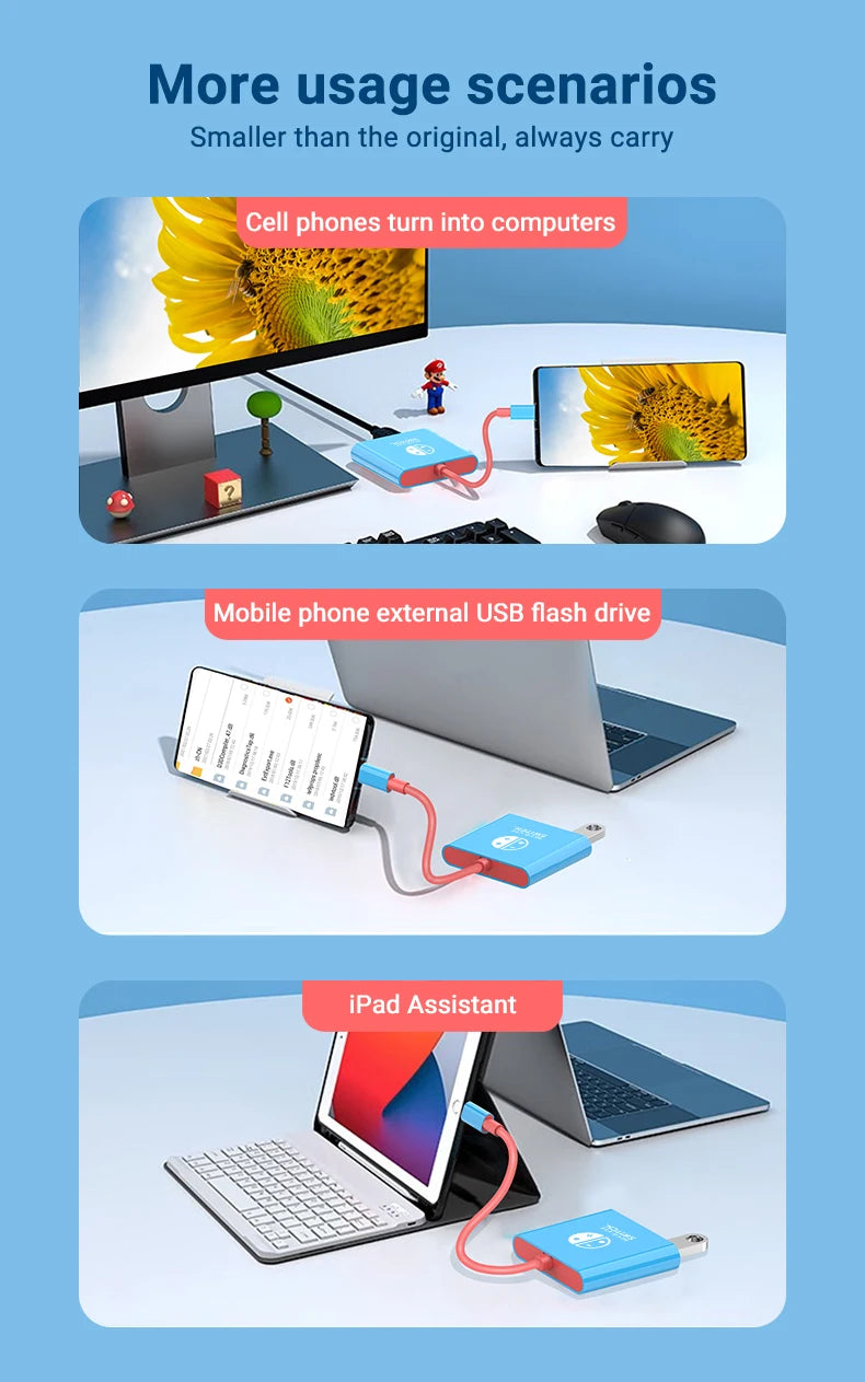 Switch Dock 4K HDMI USB 3.0 Hub Adapter