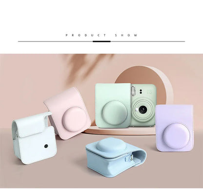For Instax Mini 12 Camera Case PU Leather