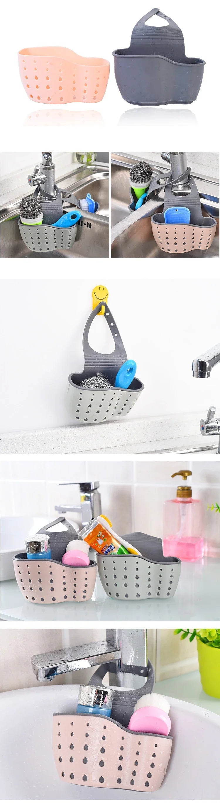 Home Storage Drain Basket Sink Holder