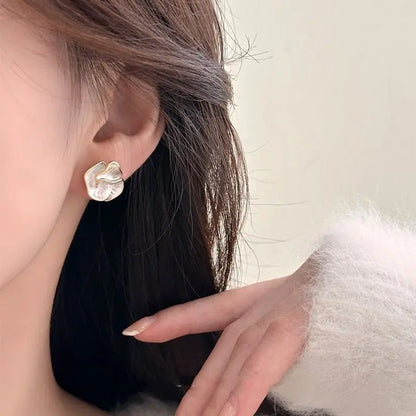 Delicate Camellia Stud Earring