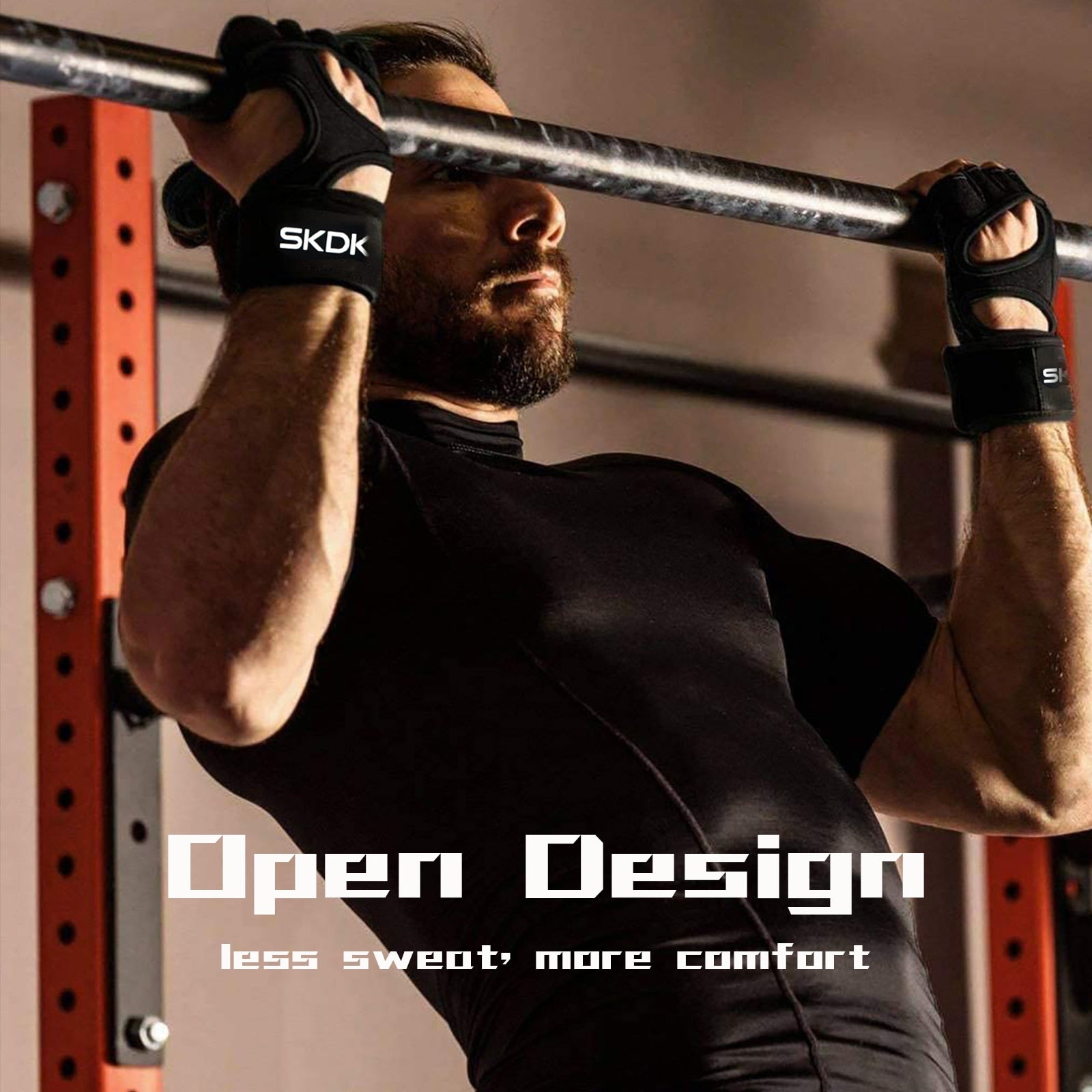 SKDK Weight Lifting Fitness Gloves With Wrist Wraps - BestShop