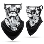 Load image into Gallery viewer, 3D Skull Summer Hanging Ear Triangle Scarf
