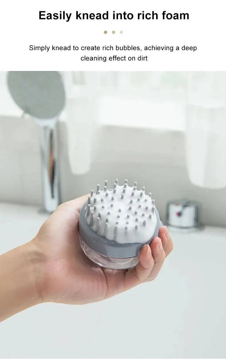 Dog Shower Brush with Shampoo Dispenser