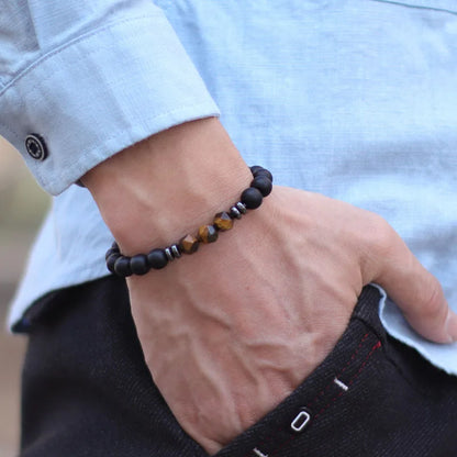 Fashion Men’s Natural Stone Bracelet