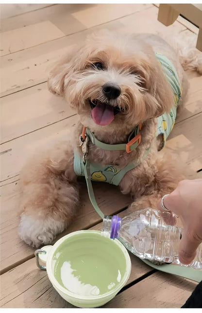 Dog Pet Folding Silicone Bowls
