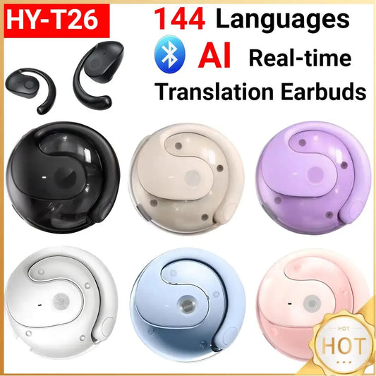 BT AI Real-time Language Translation Earphones