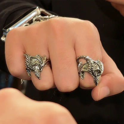 Dragon Rings Gothic Punk Style