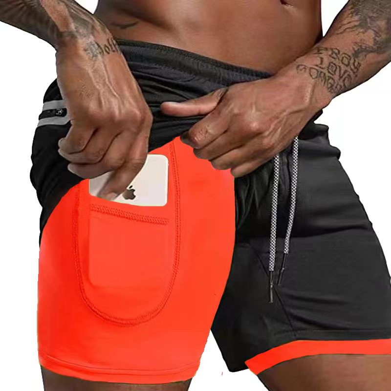 Men Running Shorts Summer Sportswear Double-deck Short Pant - BestShop